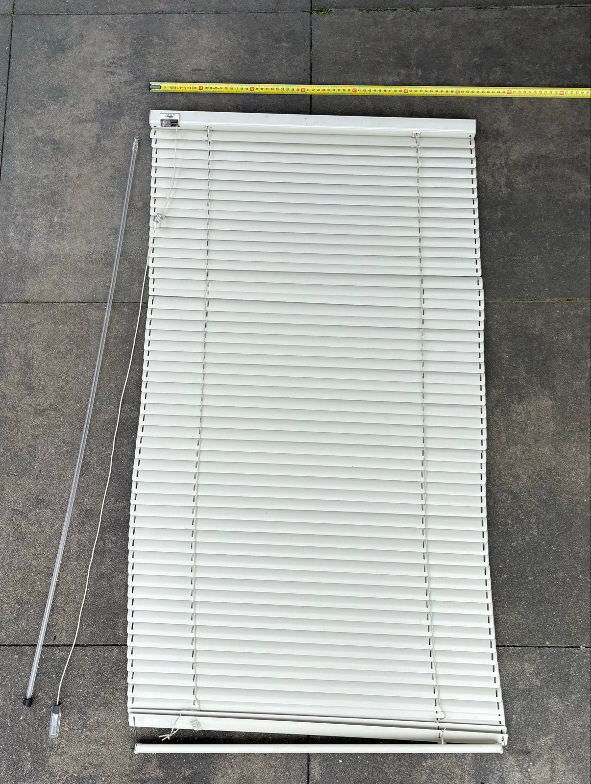 Luxaflex jaloezieën 62x115 cm, wit, gebruikt, Ophalen, Gebruikt, Wit, Metaal