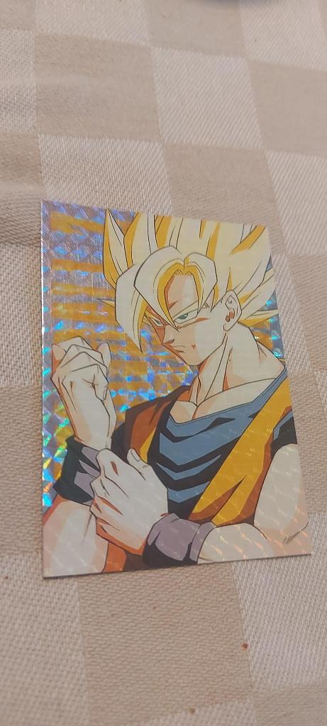 dragonball z kaart glitter card Goku Super Saiyan ready Batt, Ophalen of Verzenden, Nieuw, Losse kaart