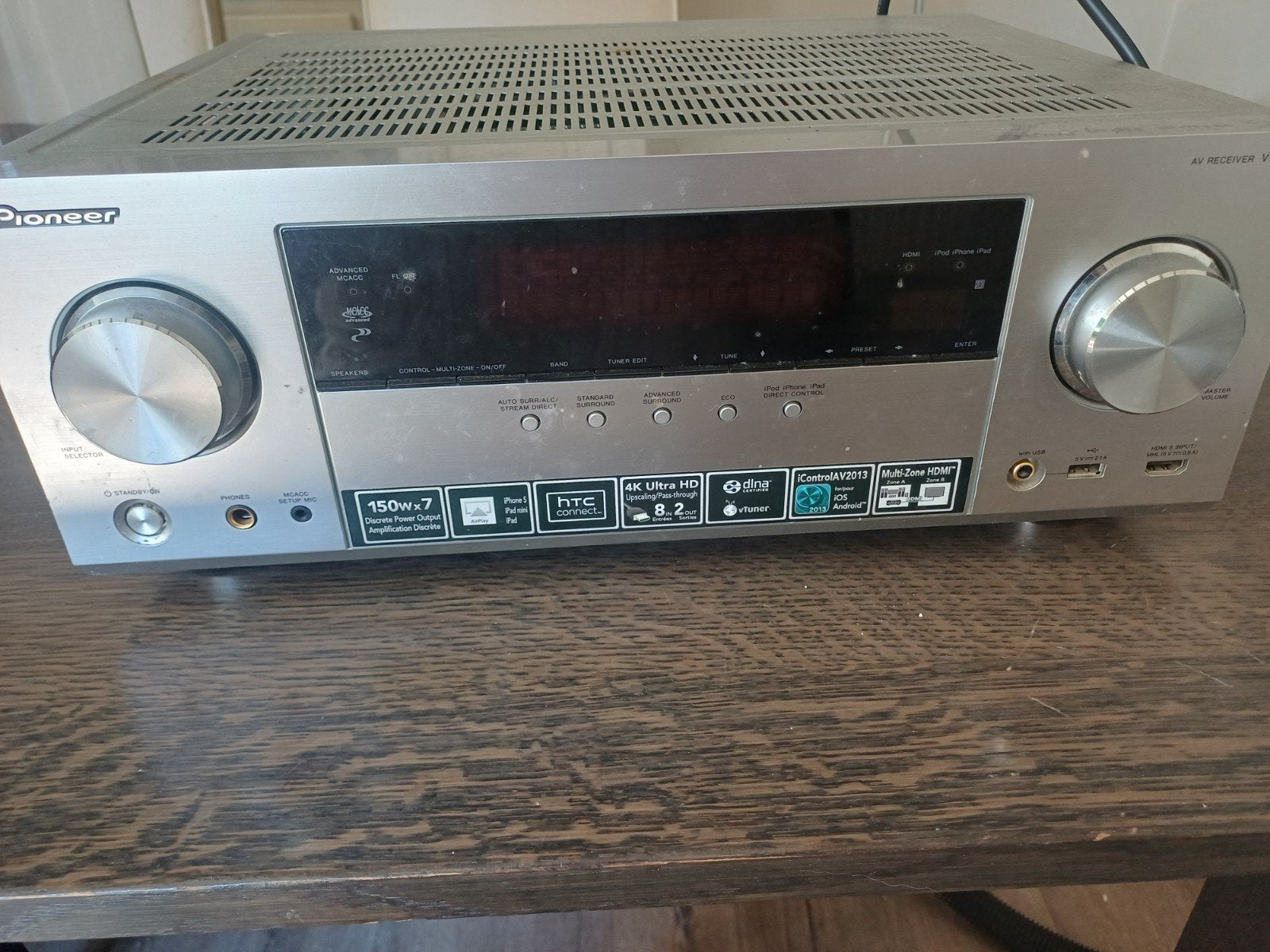 Pioneer VSX-923 AV Receiver - 7.2-kanaals, 4K Ultra HD, Audio, Tv en Foto, Versterkers en Receivers, Ophalen, Gebruikt, Pioneer