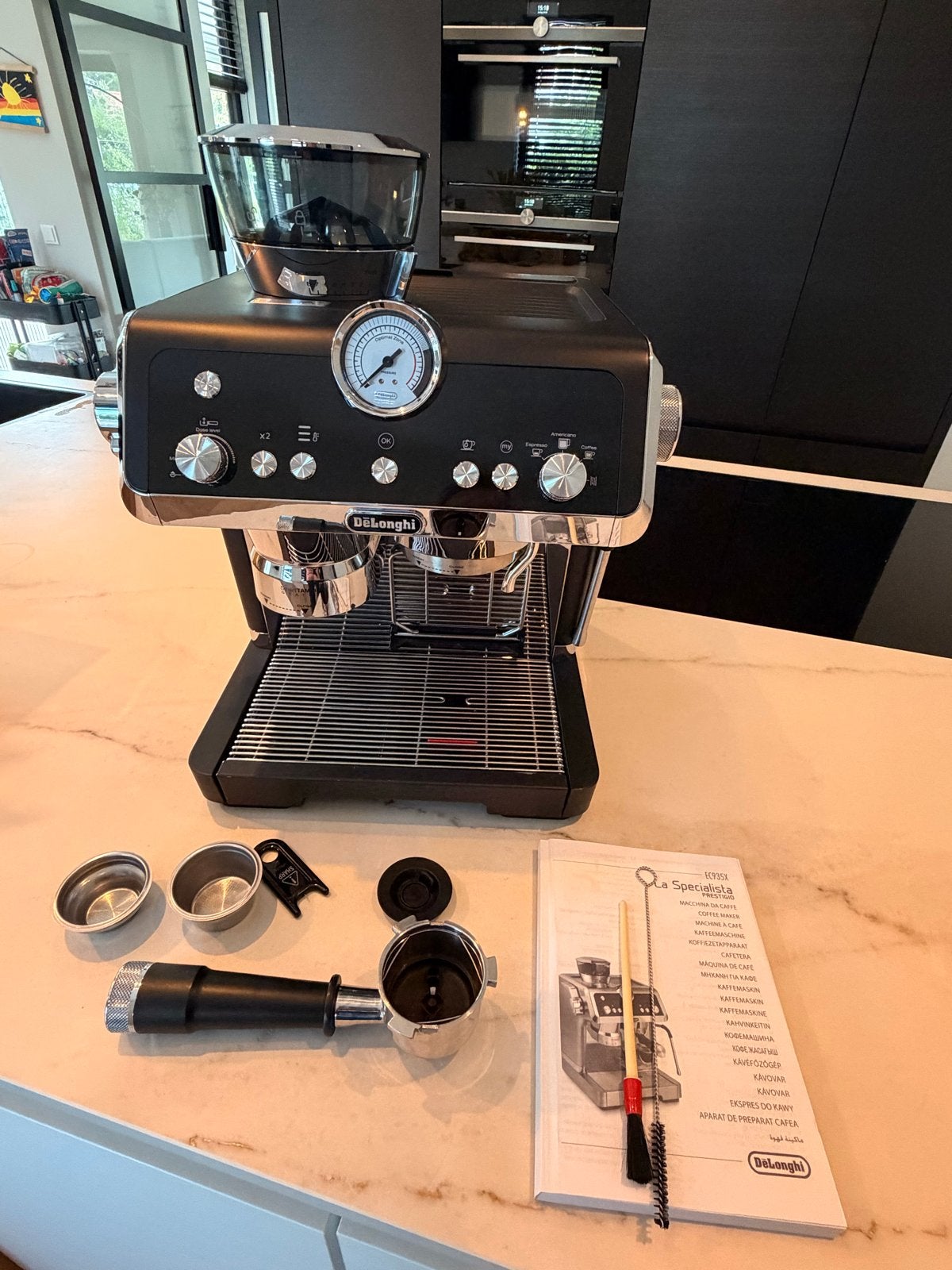 De'Longhi La Specialista Prestigio EC9355.BM Espressomachine, Ophalen, Afneembaar waterreservoir, Gebruikt, Espresso apparaat