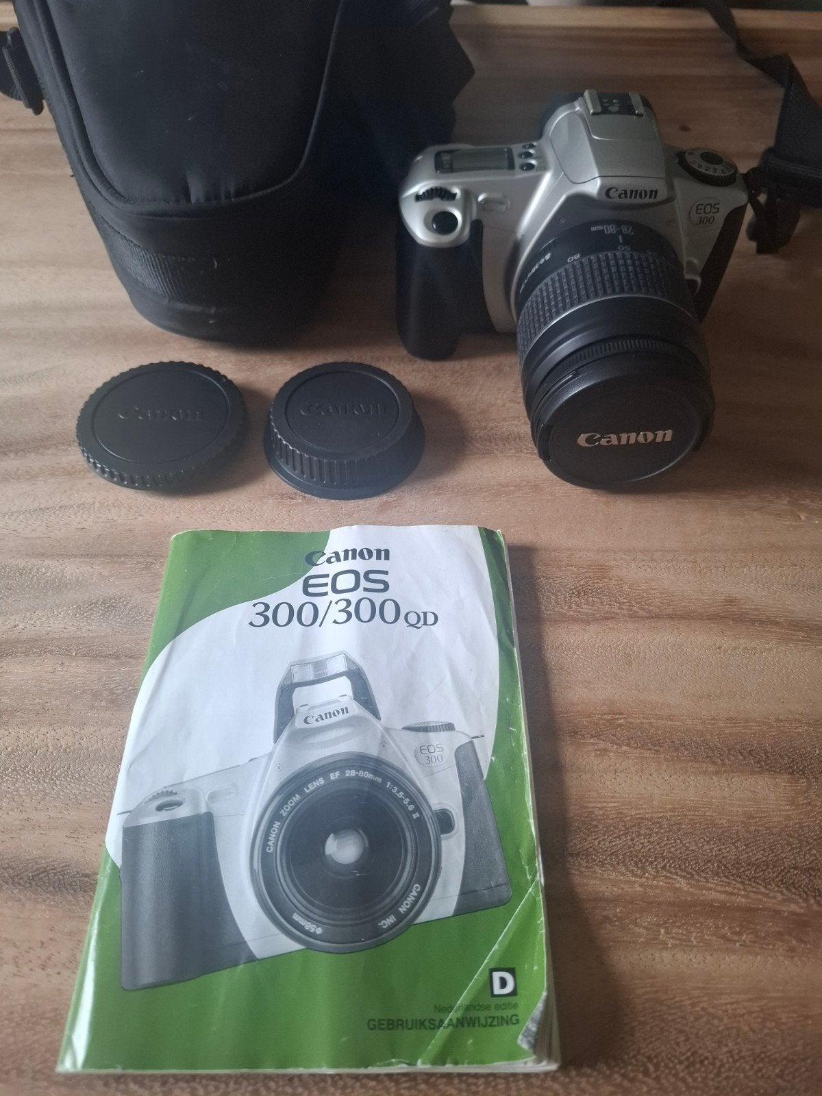 Canon EOS 300 Spiegelreflexcamera met EF 28-80mm lens, Ophalen of Verzenden, Gebruikt, Spiegelreflex, Canon