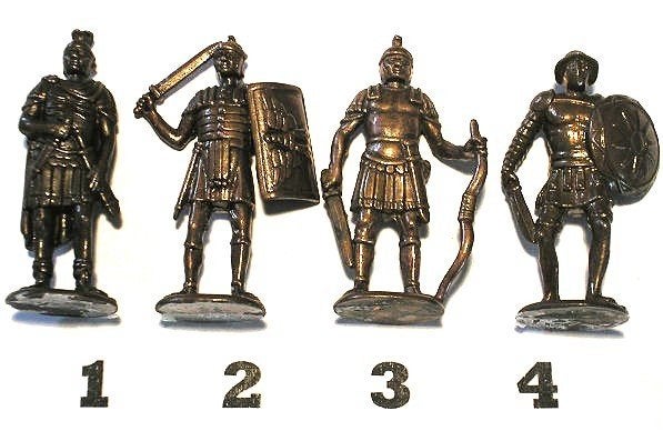 19-Ferrero kinder surprise metal ROMEINEN Römer serie 1, Verzamelen, Verrassingseieren, Ophalen of Verzenden, Zo goed als nieuw