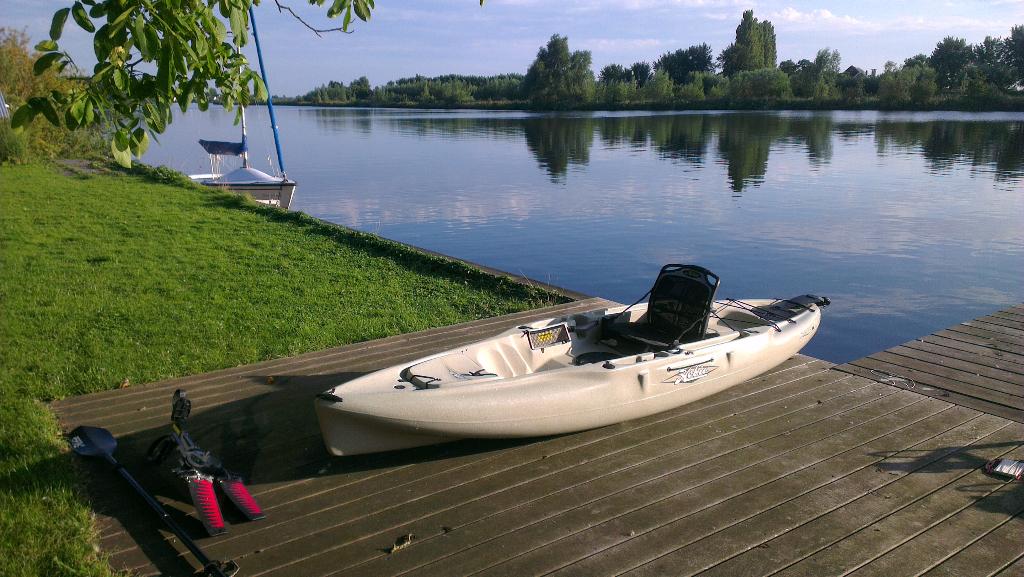 Hobie Mirage Outback kajak (trapkano, roeiboot, visboot), Watersport en Boten, Ophalen, Gebruikt, Eén persoon, Met peddels