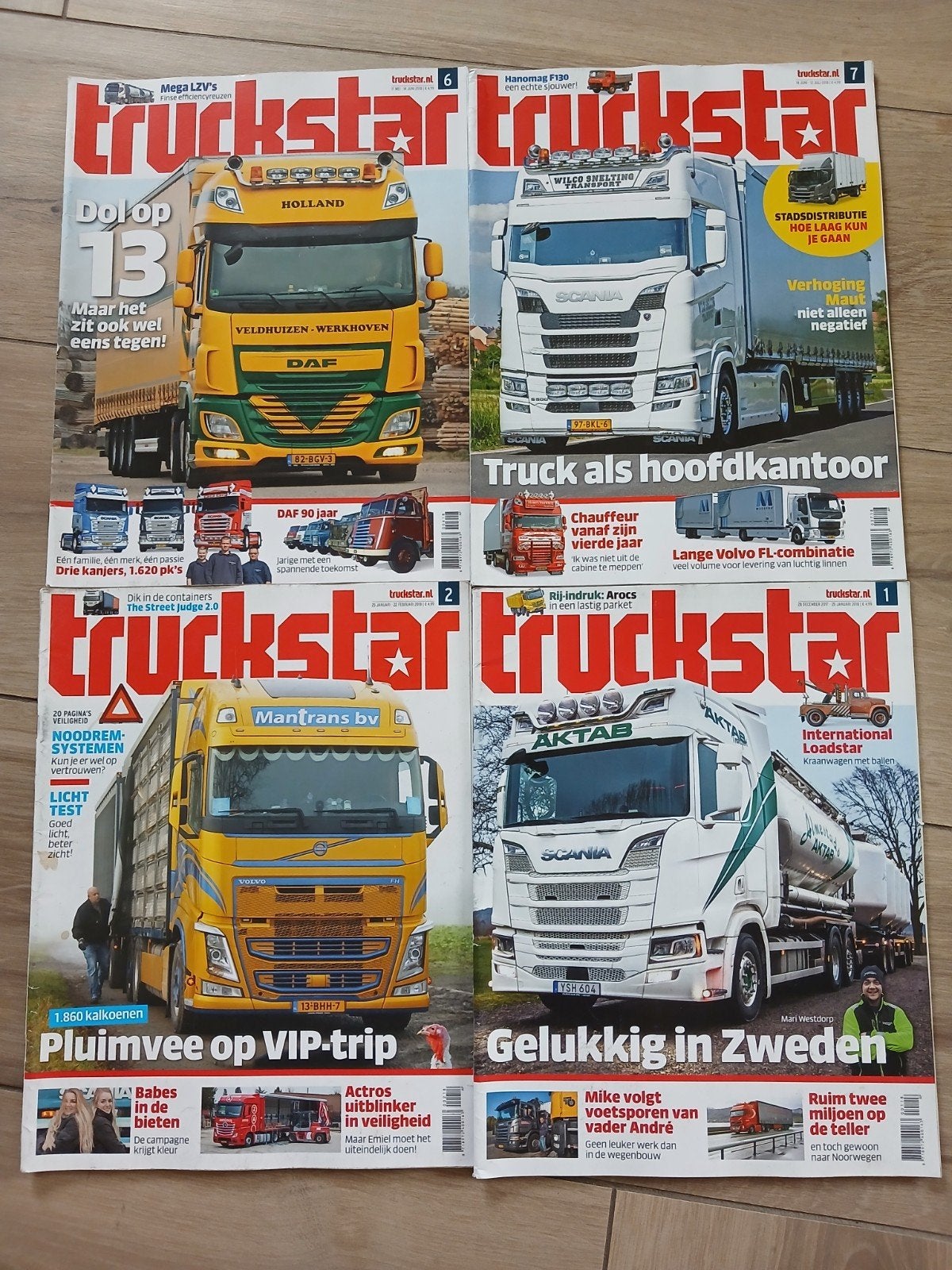 Truckstar Tijdschriften - Diverse Uitgaven 2018, Ophalen of Verzenden, Zo goed als nieuw, Overige typen