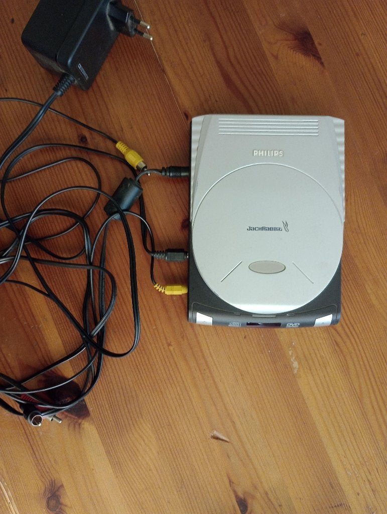 Vintage cd-writer en dvd-speler Jack Rabbit Philips, Audio, Tv en Foto, Dvd-spelers, Dvd-speler, Philips, Gebruikt, Draagbaar