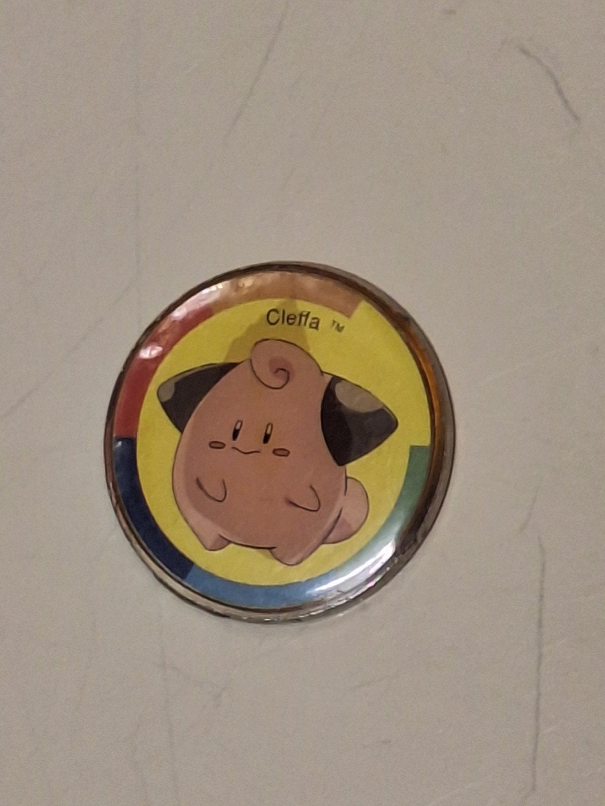 Pokémon Cleffa munt - Vintage verzamelobject, Ophalen of Verzenden, Gebruikt, Overige typen