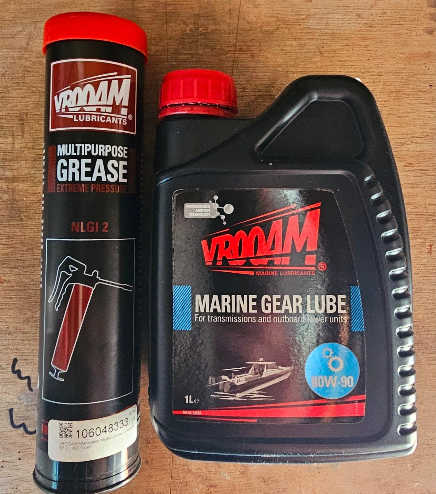 VROOAM Marine Gear Lube 80W-90 & Multipurpose Grease EP 2, Ophalen of Verzenden, Nieuw, Onderhoud en Reparatie