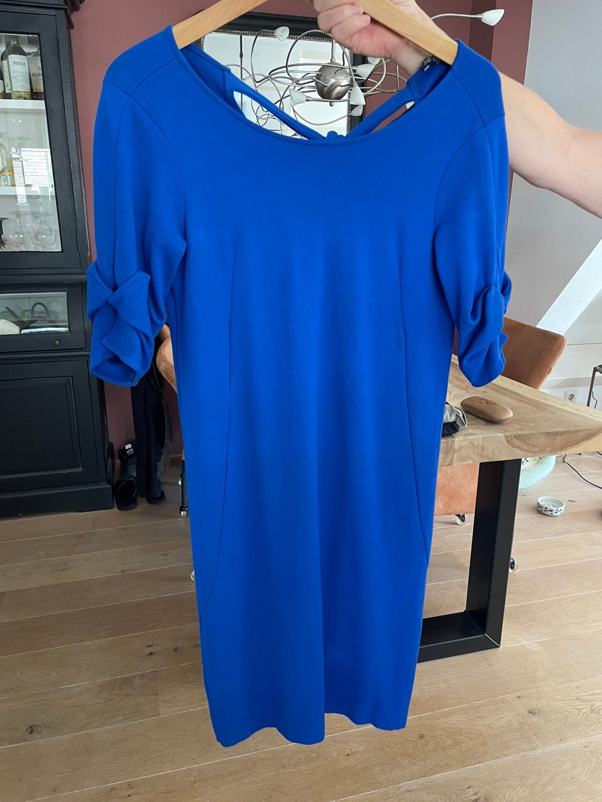 Jurk blauw juffrouw jansen Amsterdam maat 36, Kleding | Dames, Ophalen of Verzenden, Zo goed als nieuw, Maat 36 (S), Blauw