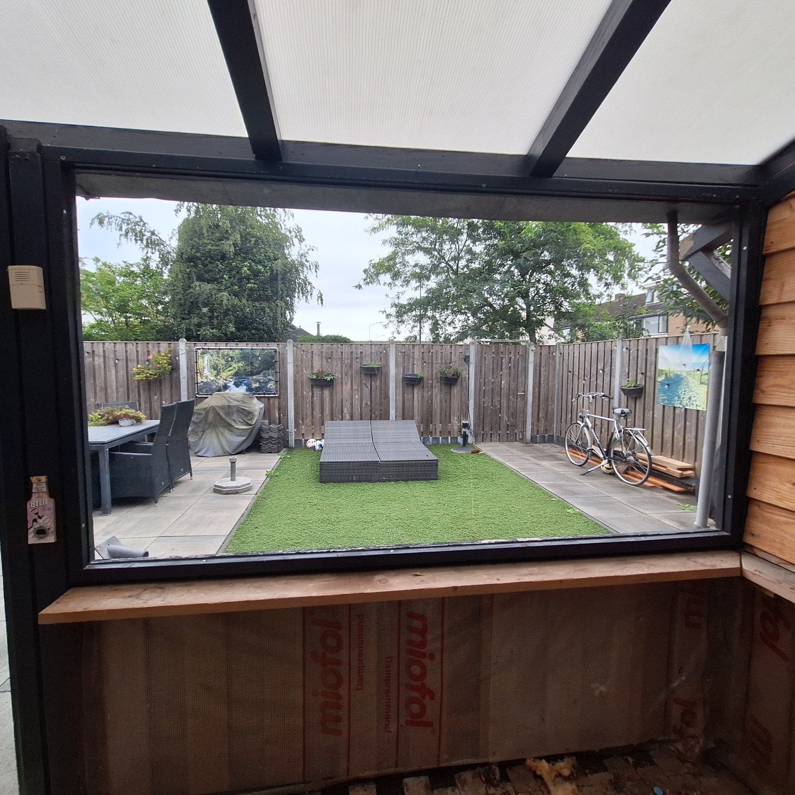 gratis af te halen plexiglas raam, Tuin en Terras, Ophalen, Gebruikt, Veranda