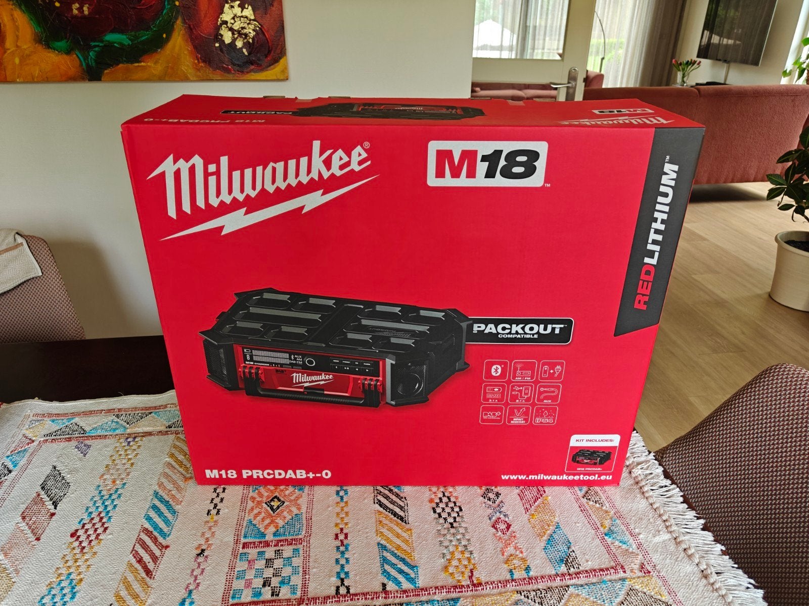 Milwaukee m18 packout radio(NIEUW), Ophalen of Verzenden, Nieuw, Bouwradio