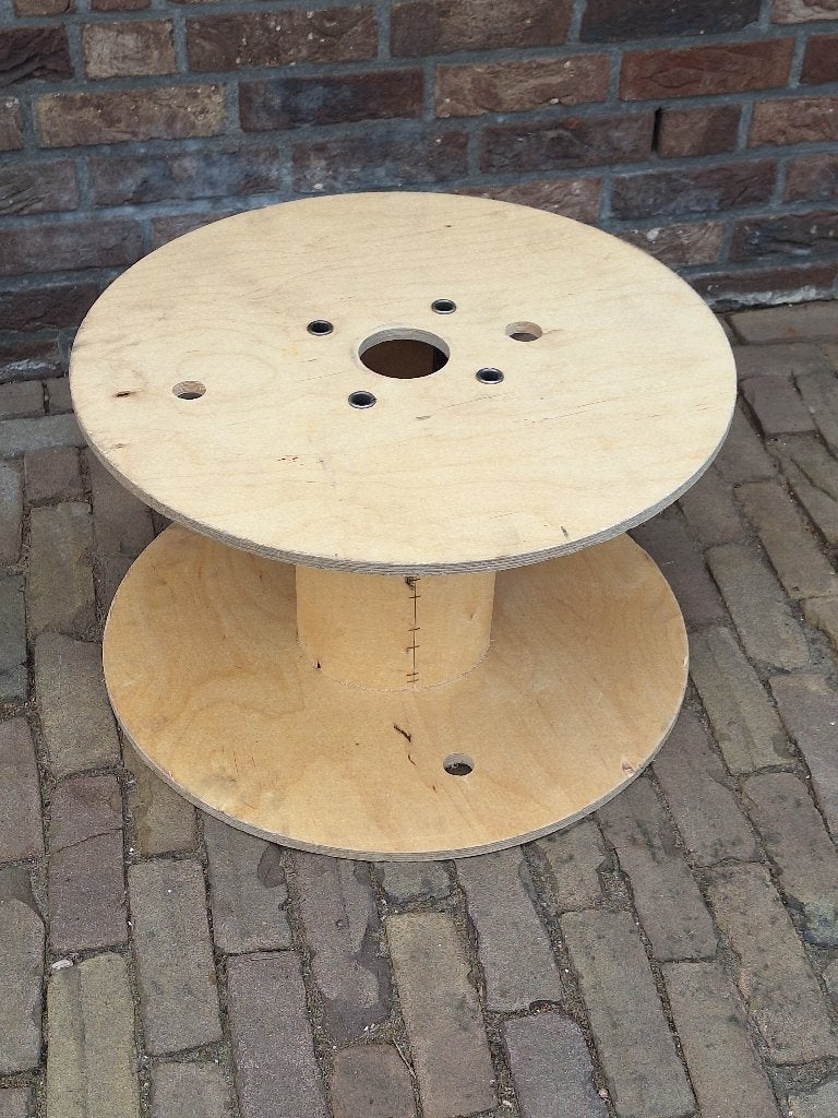 houten kabelhaspel,, Ophalen, Zo goed als nieuw