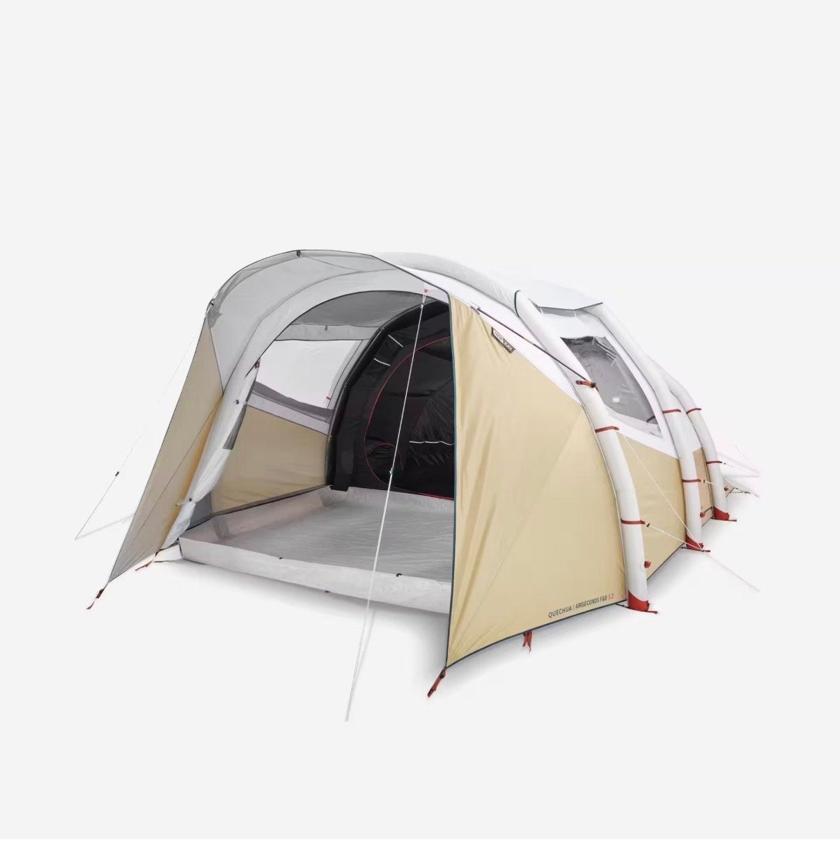 Quechua Air Seconds 5.2 Fresh & Black 5-persoons tent, Caravans en Kamperen, Tenten, Ophalen, Gebruikt, Tot en met 5