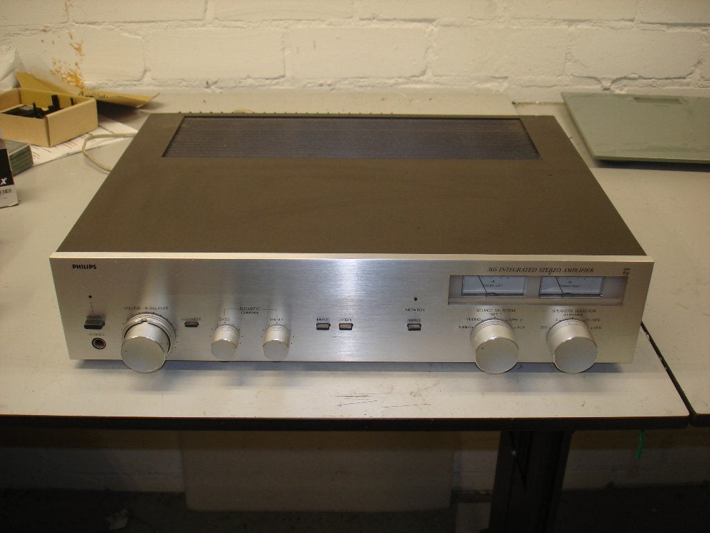 Philips stereo versterker 305 +  MFB uitgang, Ophalen of Verzenden, Gebruikt, 120 watt of meer, Overige merken