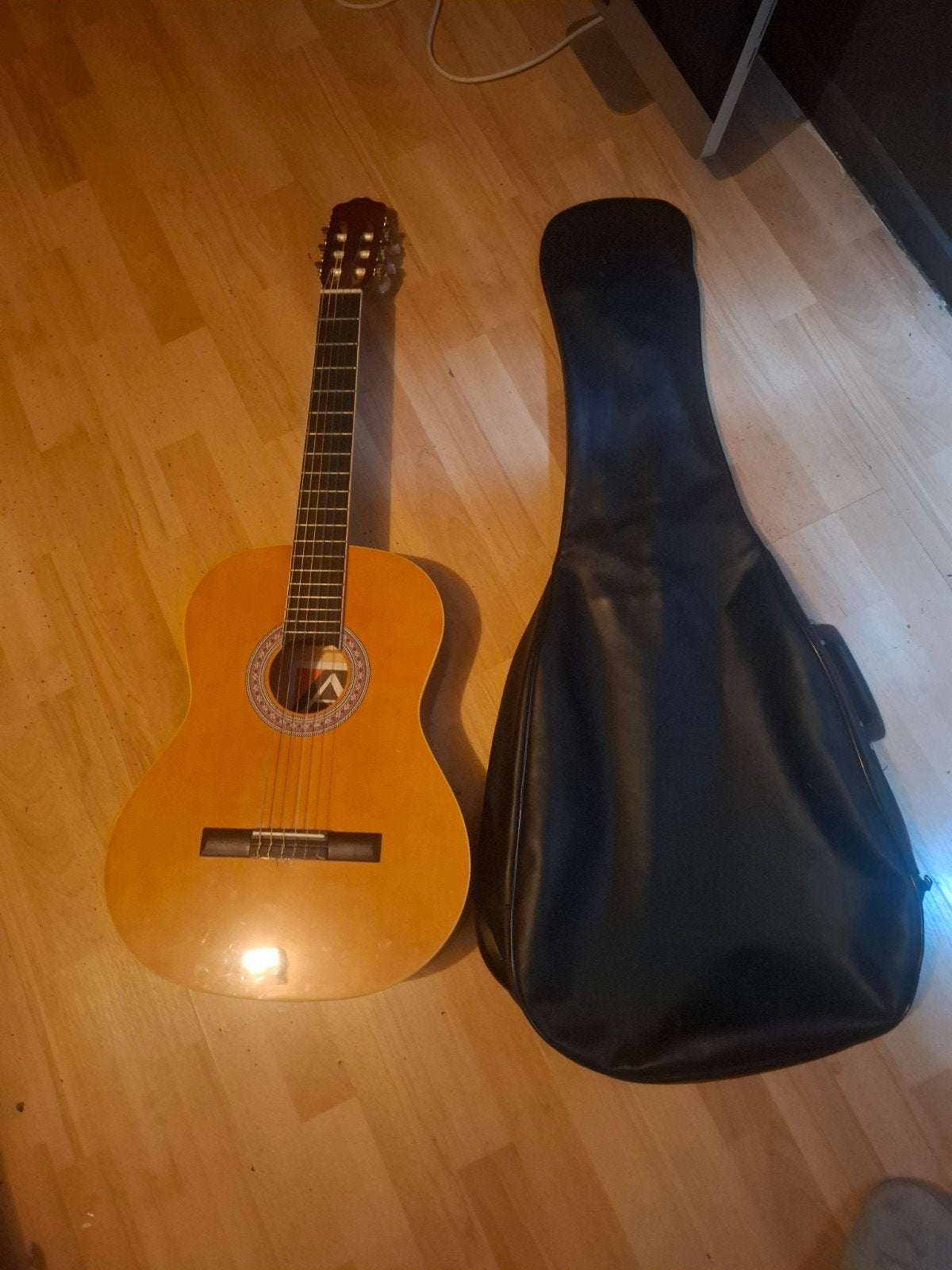 Klassieke gitaar met hoes, Ophalen of Verzenden, Gebruikt, Klassieke of Spaanse gitaar, Met koffer