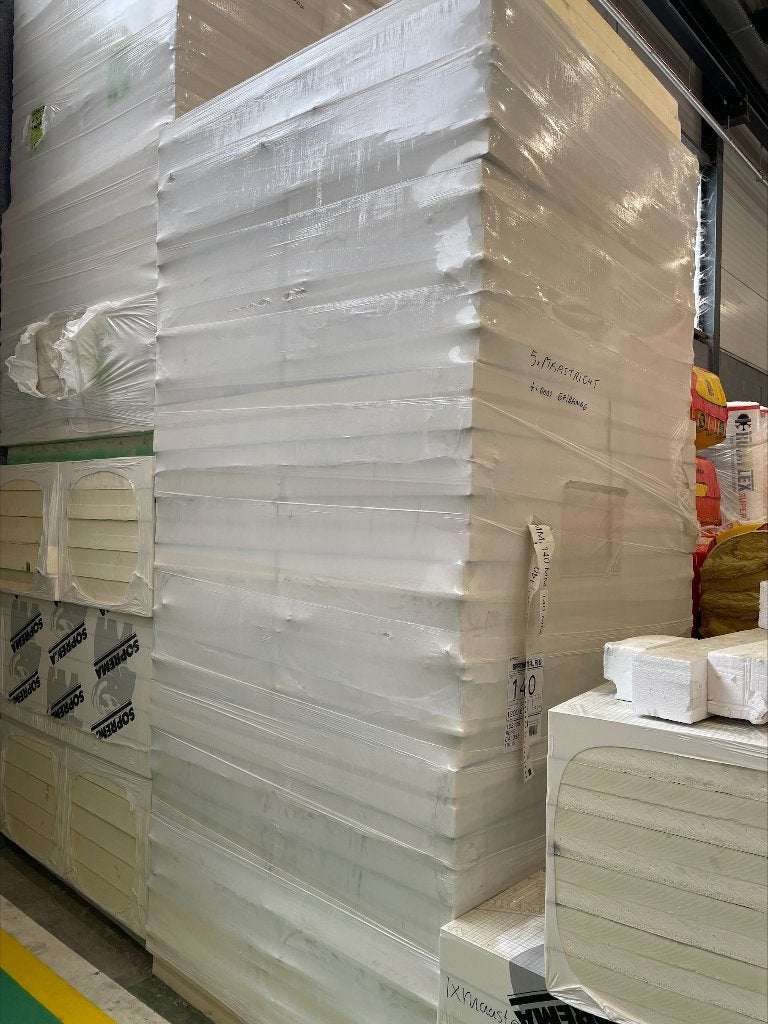 PIR restpartij NIEUW - OP=OP 120mm, 140mm, 142mm (XL), Dakisolatie, Soprema, 12 cm of meer, Nieuw