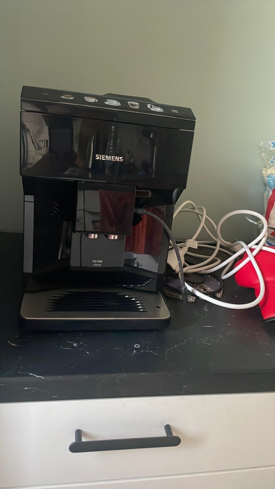 Siemens vol automaat koffiemachine, Witgoed en Apparatuur, Ophalen, Afneembaar waterreservoir, Koffiemachine, Koffiebonen
