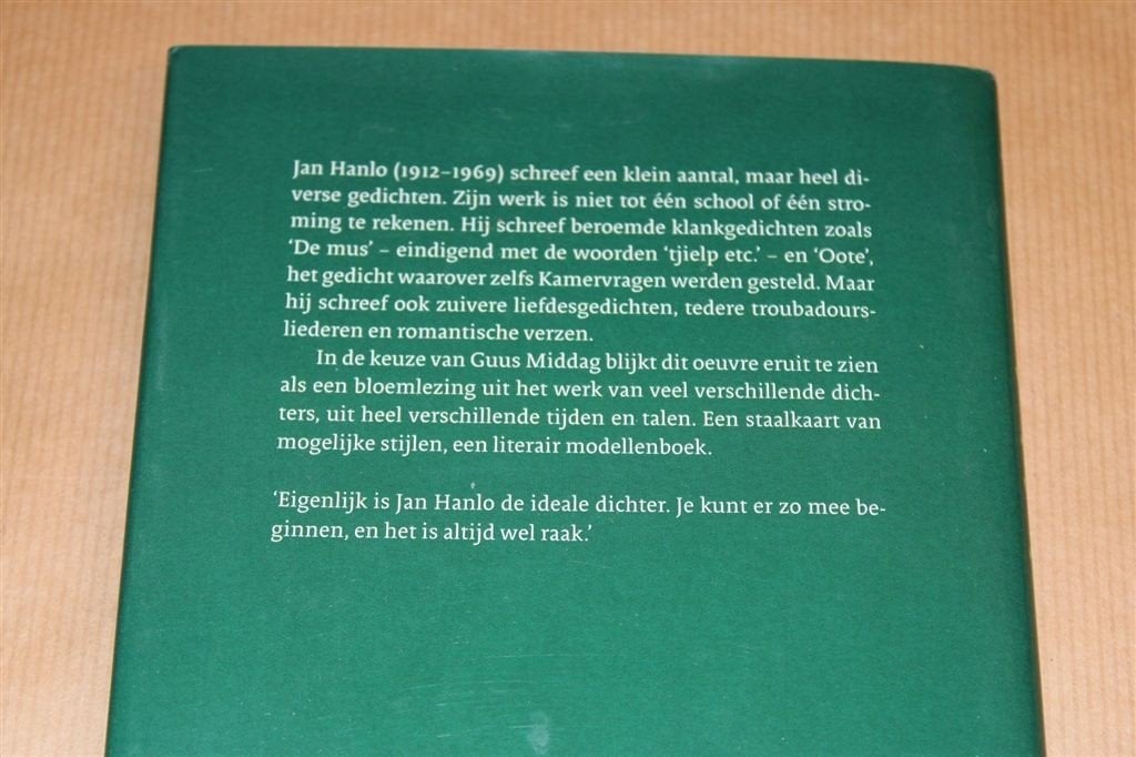 Tjielp Tjielp — Jan Hanlo — Keuze Guus Middag — Gedichten, Ophalen of Verzenden, Zo goed als nieuw