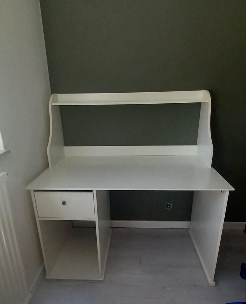 Wit bureau 120x70, Huis en Inrichting, Bureaus, Ophalen