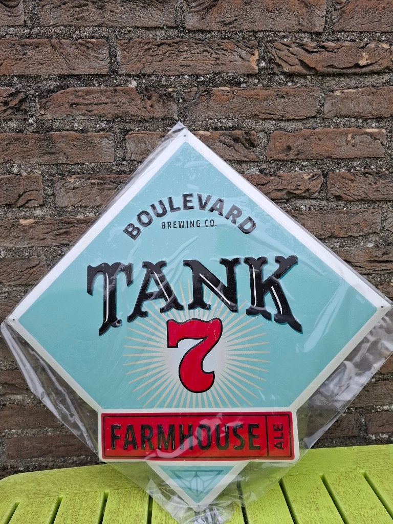 Origineel reclamebord bier Tank 7, Ophalen of Verzenden, Nieuw, Reclamebord, Plaat of Schild, Overige merken