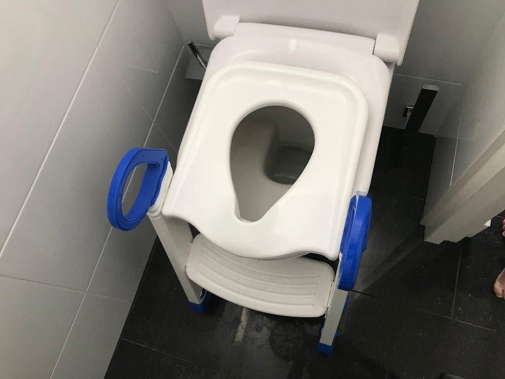 WC verkleiner met trapje. Toiletverkleiner. Toilettrainer, Ophalen, Gebruikt, Overige typen, Overige merken
