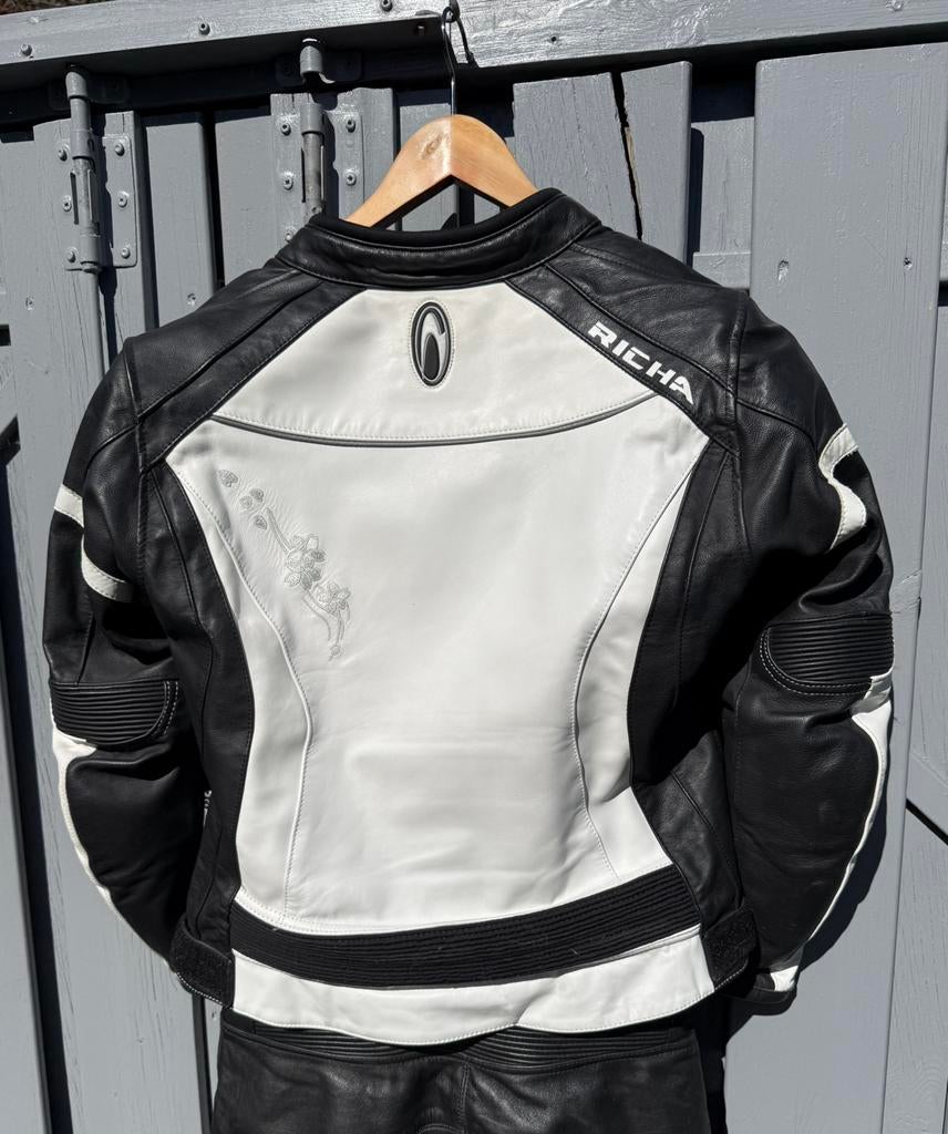 Mooi lederen dames Richa/Evolution motorpak maat 38, Ophalen, Tweedehands, Dames, Combipak