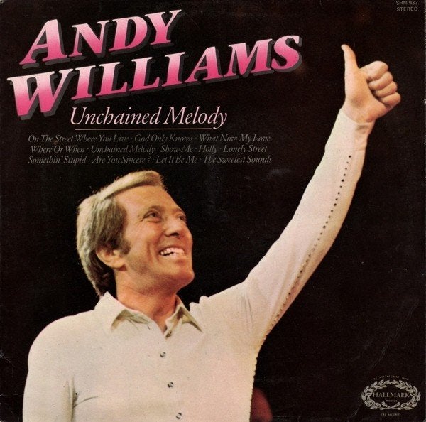 Andy Williams ‎– Unchained Melody, Beschermende buitenhoes, Ophalen of Verzenden, Gebruikt, 12 inch