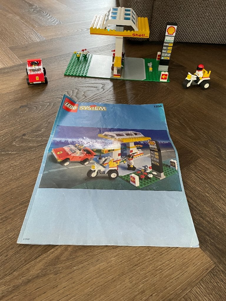 System lego: Shell benzinepompen 1256, Compleet, Overige thema's, Lego, Ophalen of Verzenden