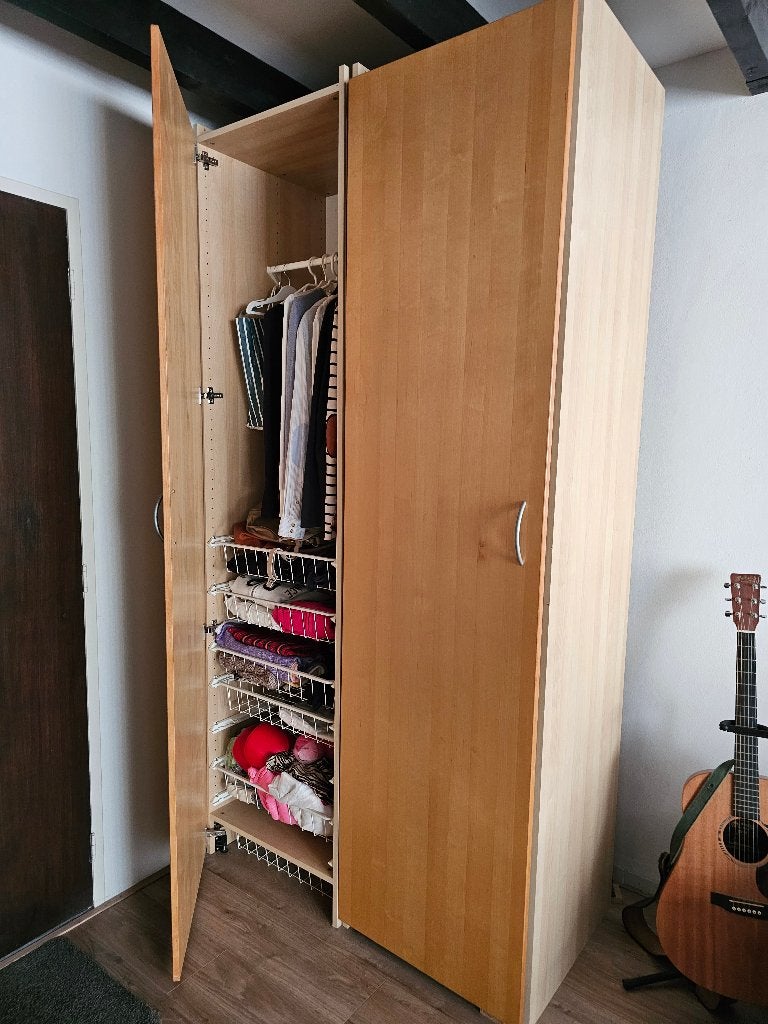 Ikea Pax  2 kasten 50x58x236 cm, berken, gedemonteerd, Ophalen, Gebruikt, 200 cm of meer, 50 tot 100 cm