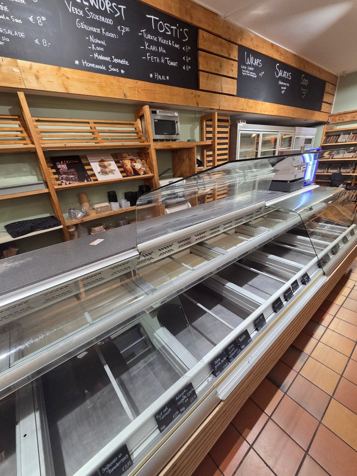 Professionele Koelvitrine - Vitrine L)4400xh)1050xb)1020, Ophalen of Verzenden, Koelen en Vriezen