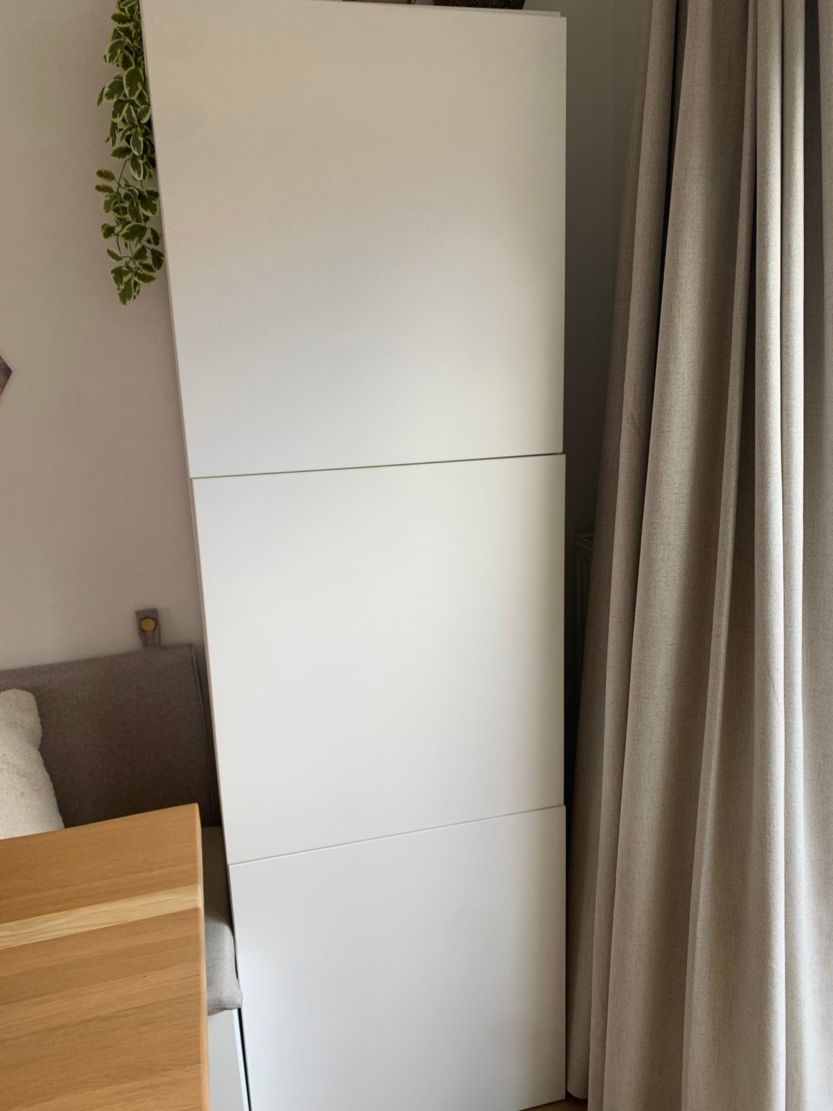 Set 3 Ikea Besta kastdeuren mat wit 60X64 cm, Ophalen, Gebruikt