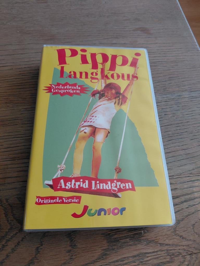 Pippi Langkous videoband. Originele versie., Cd's en Dvd's, VHS | Kinderen en Jeugd, Gebruikt, Alle leeftijden, Kinderprogramma's en -films
