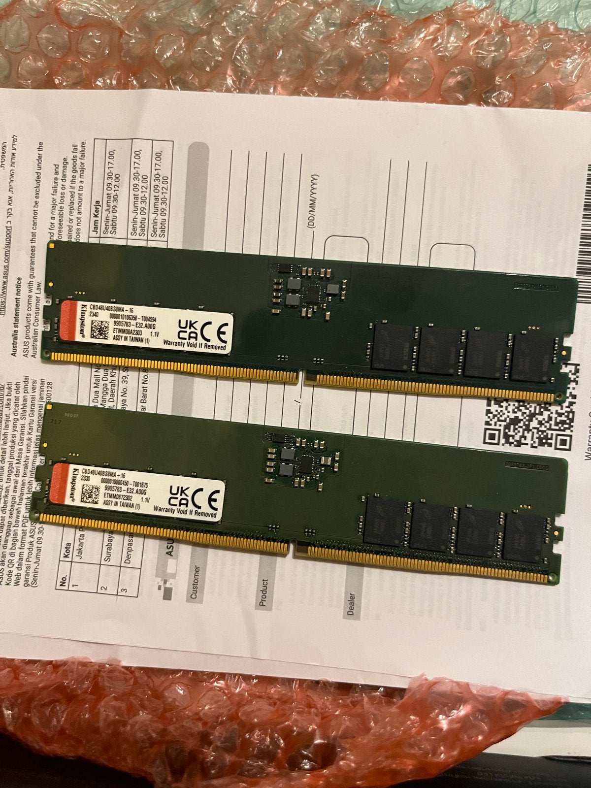 Kingston DDR5 RAM 2x16GB 4800MHz