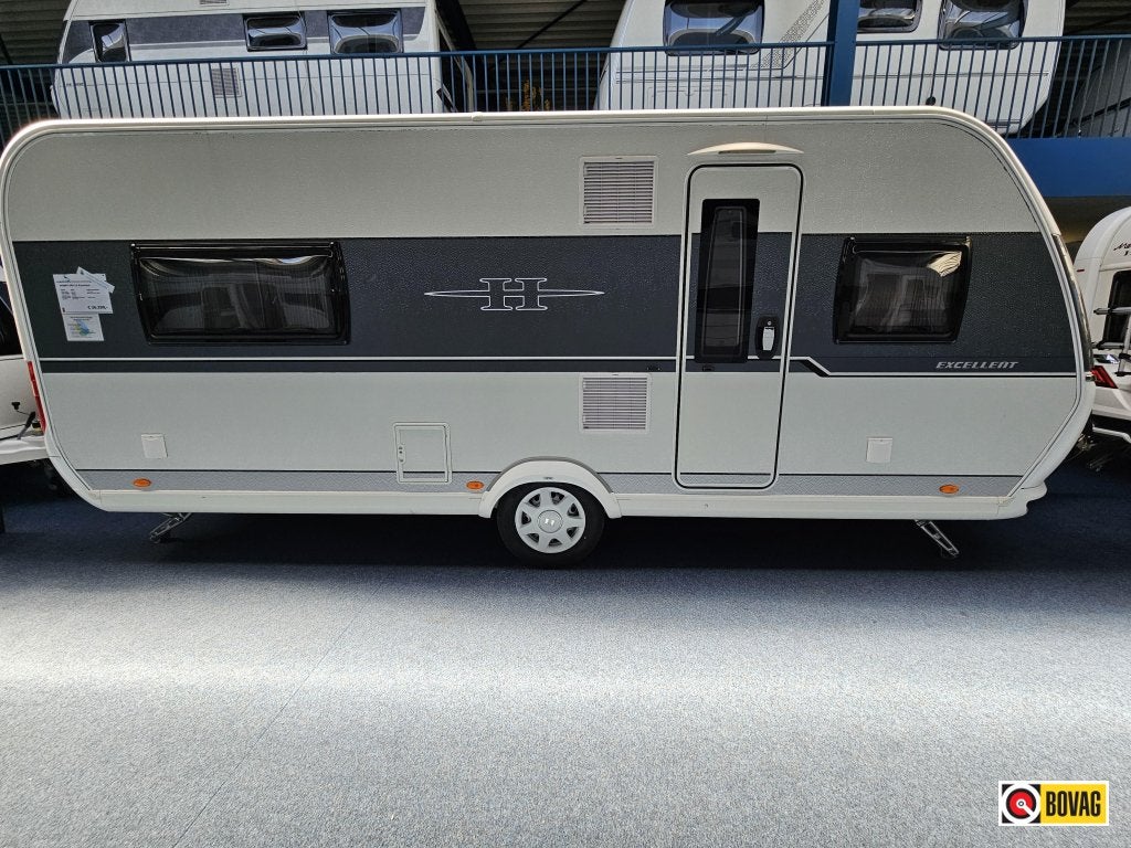 Hobby Excellent 560 LU AIRCO/ PANORAMA-LUIFEL, Caravans en Kamperen, Rondzit, Hobby, Bedrijf, Overige typen
