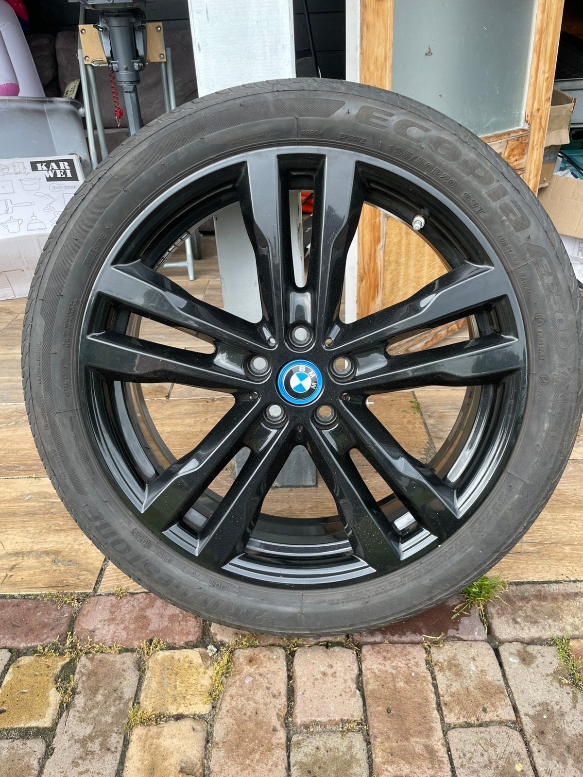 Originele BMW i3s 20 inch velgenset, Bridgest. EP500 banden, Auto-onderdelen, Ophalen, Banden en Velgen, 195 mm, 20 inch
