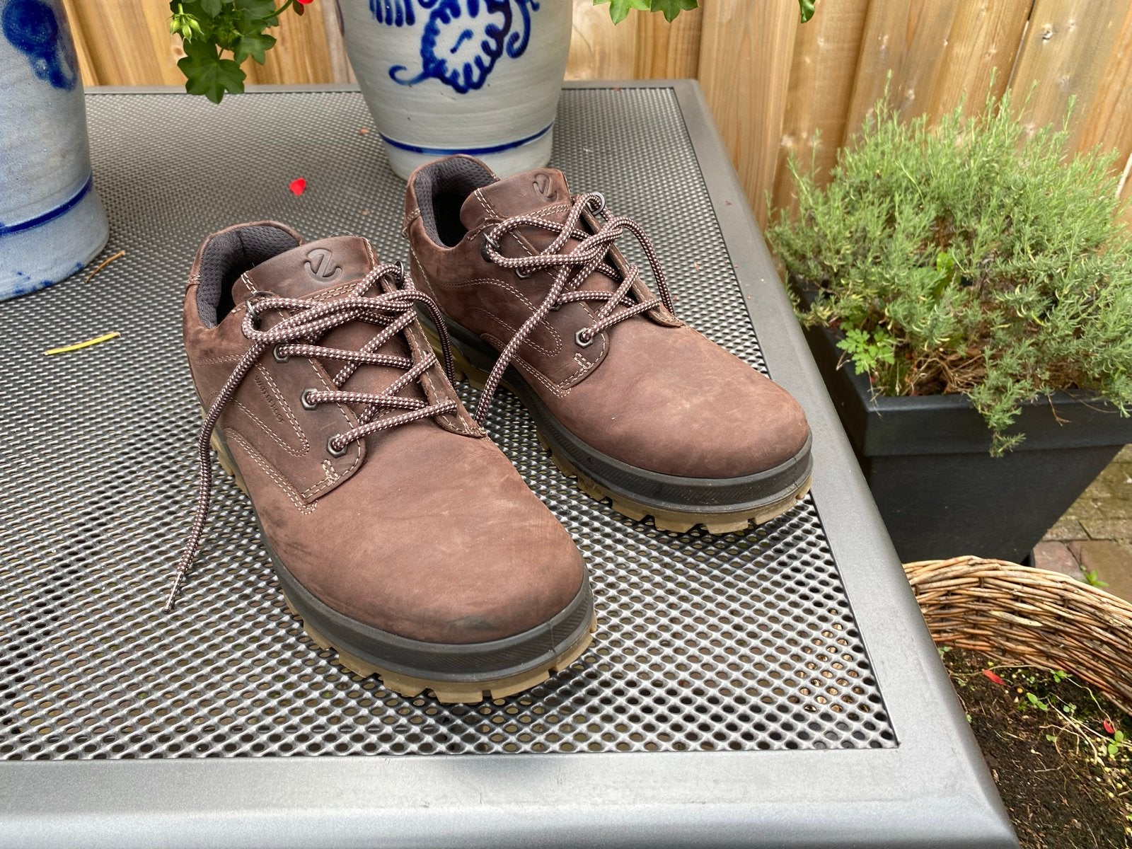 Herenschoenen Ecco Rugged Track maat 43, Ophalen of Verzenden, Gedragen, Bruin, Wandelschoenen of Bergschoenen