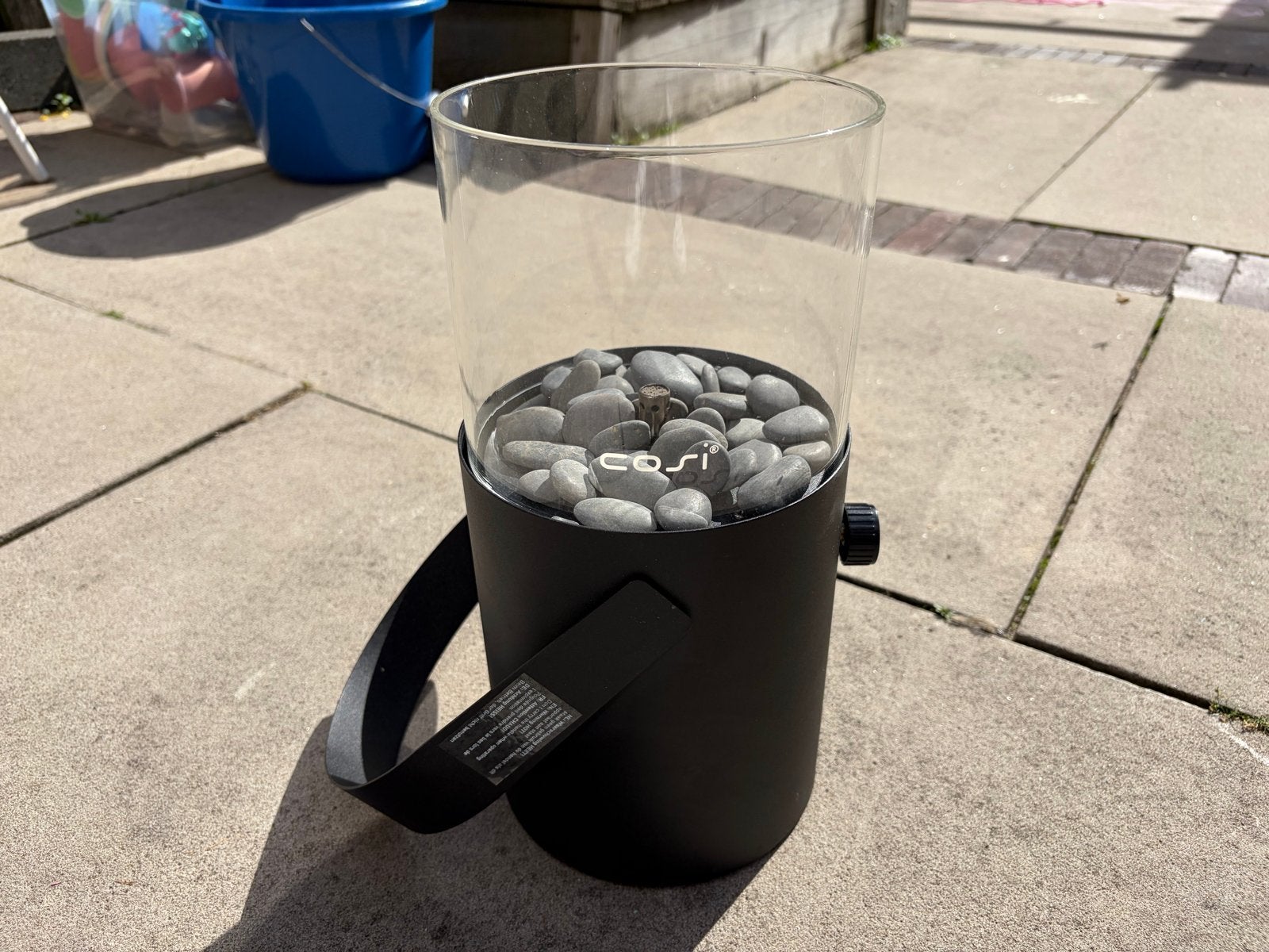 Cosi vuurkorf / sfeerhaard met glas en stenen, Ophalen, Gebruikt, Vuurkorf