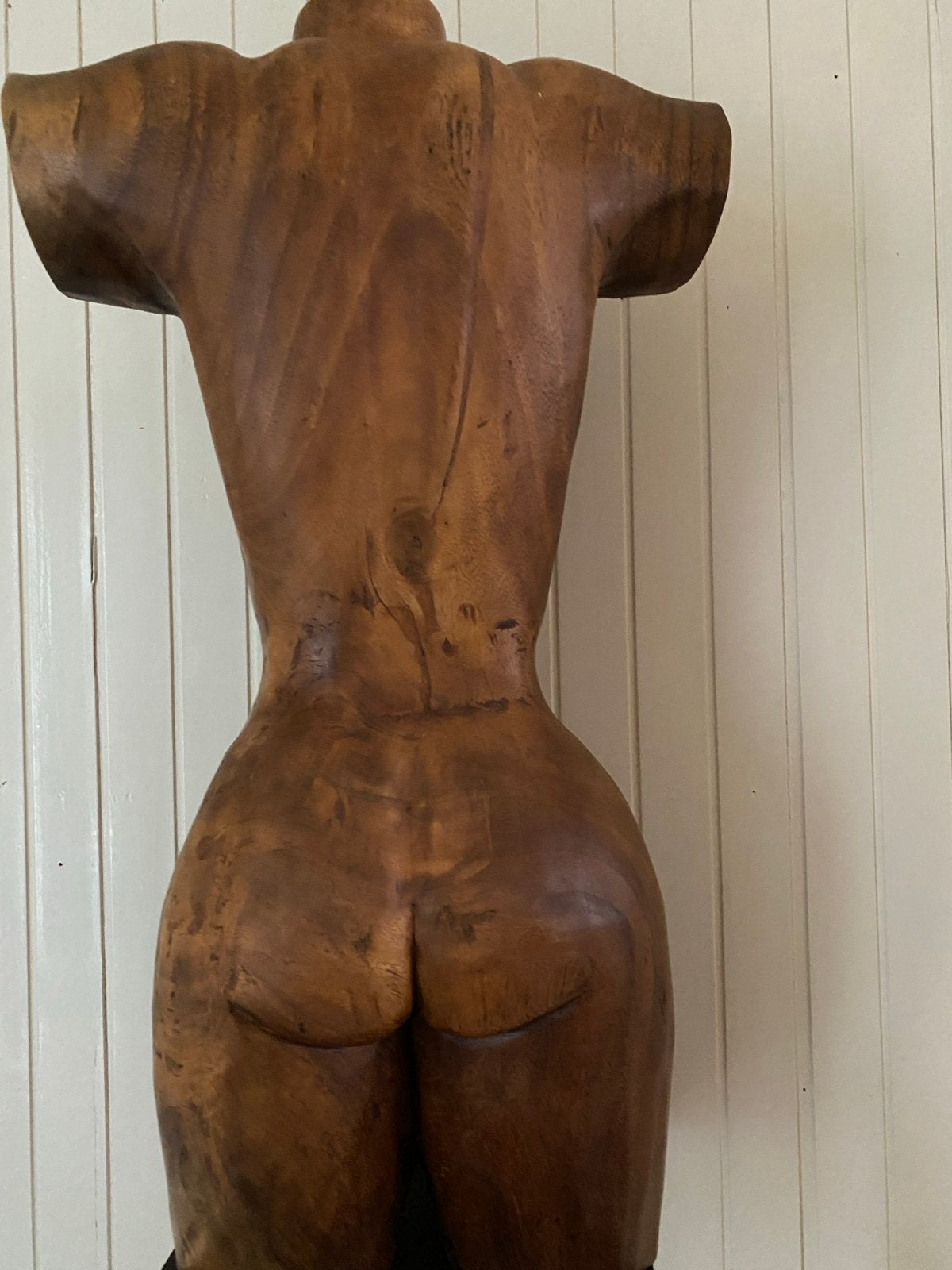 Houten torso sculptuur - Vrouwenlichaam, Ophalen, 50 - 100 cm, Handgemaakt, Beeld