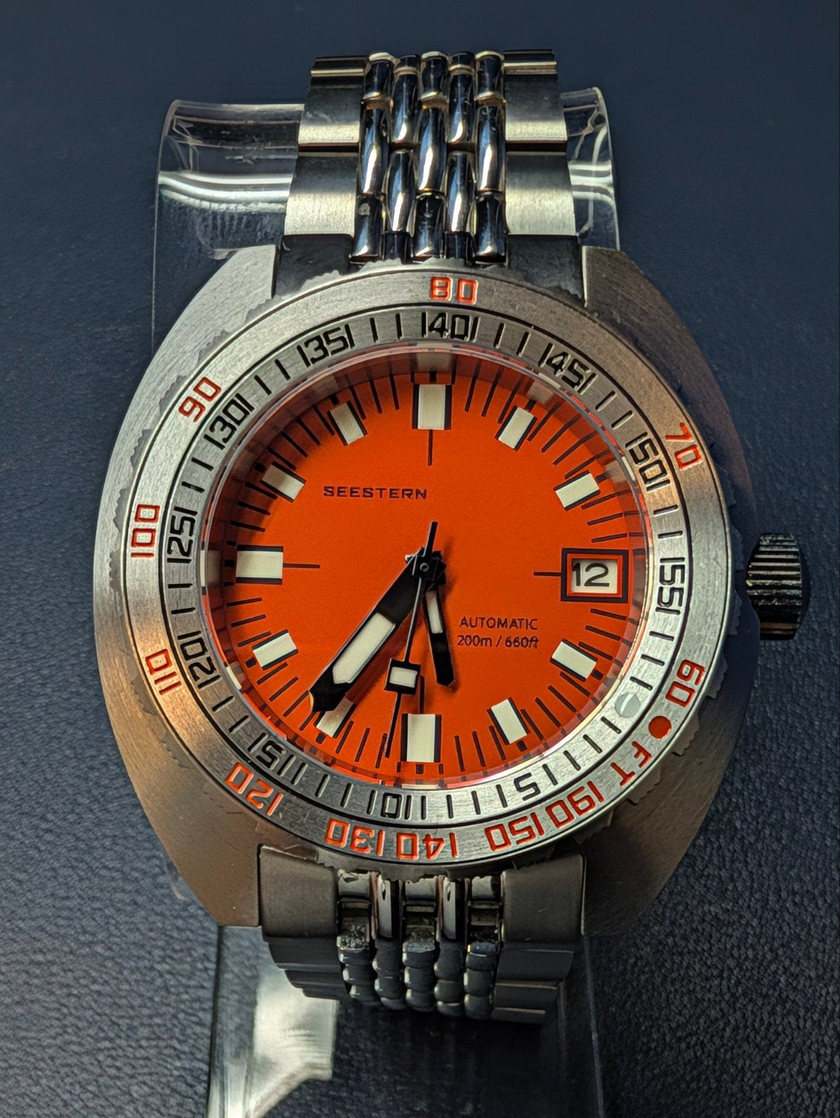 Seestern Sub 300T Vintage Diver (Doxa Hommage), Sieraden, Tassen en Uiterlijk, Overige merken, Staal, Staal, Polshorloge