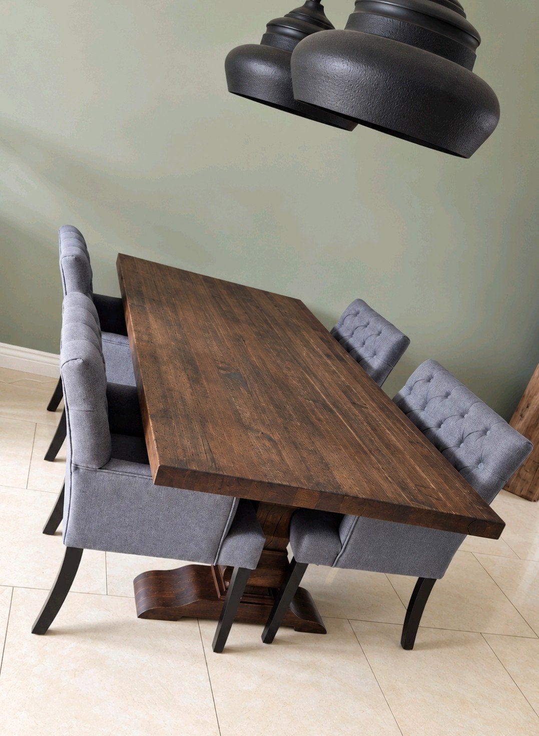 Robuuste kloostertafel, Huis en Inrichting, Gebruikt, Eikenhout, 200 cm of meer, Vijf personen of meer