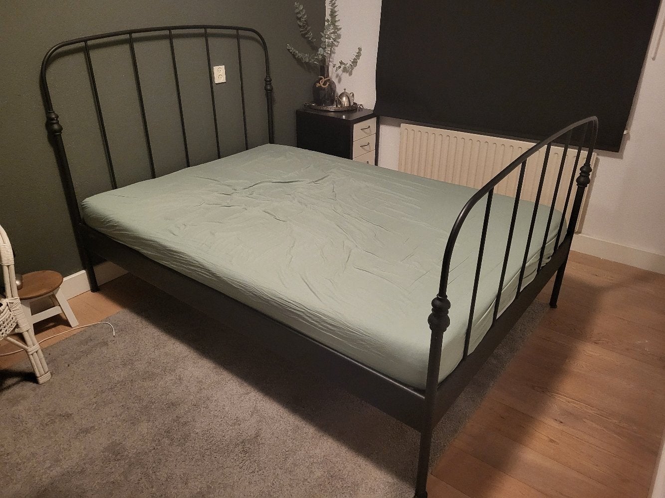 bed Ikea, Ophalen, Gebruikt, Eenpersoons, Zwart