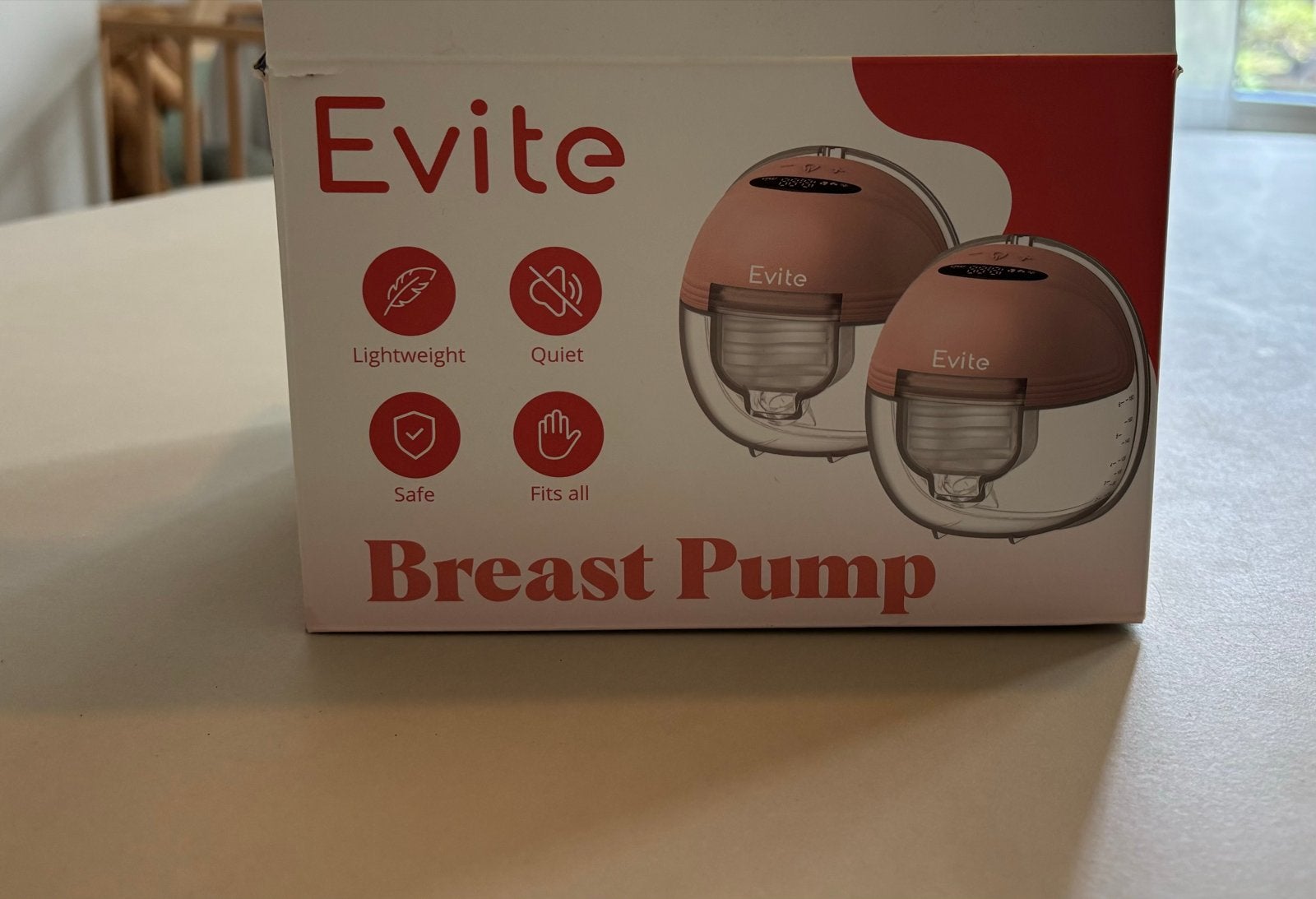Evite Draadloze Dubbele Borstkolf - Zo goed als nieuw, Ophalen, Borstkolf, Zo goed als nieuw, Evite