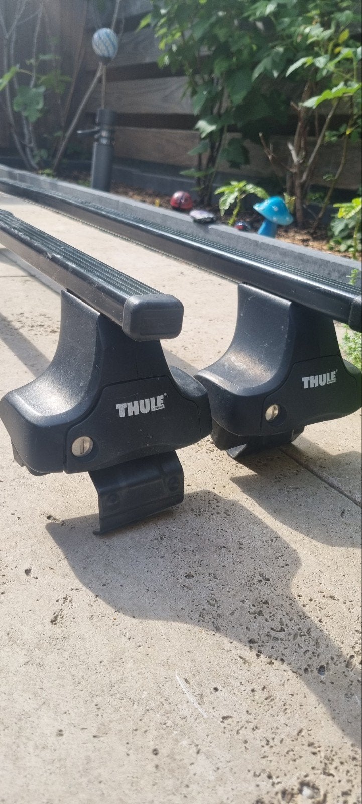 Thule square bar dakdragerset tbv Seat leon 2005 tm 2013, Ophalen, Gebruikt
