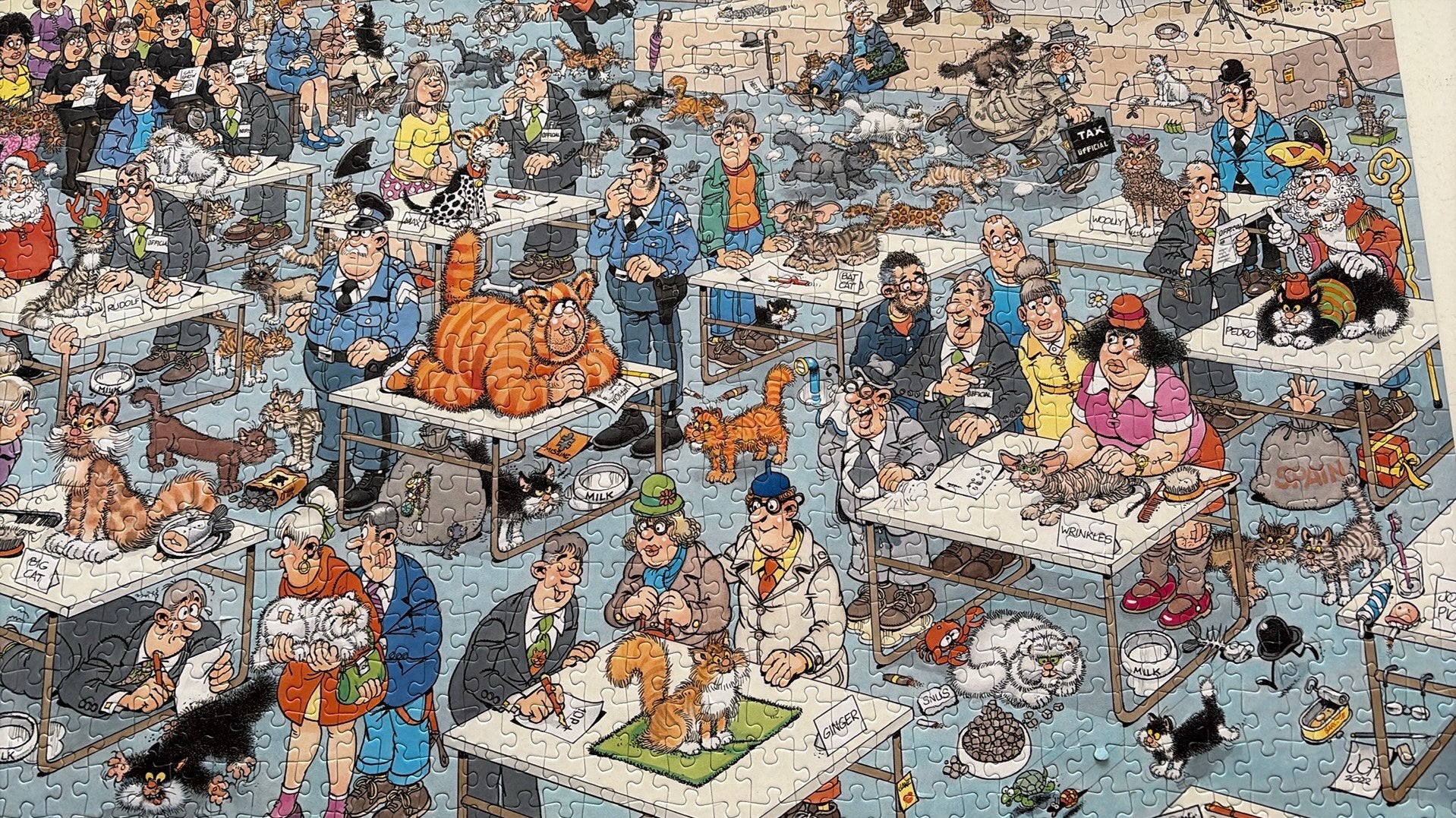 Jan van Haasteren de kattenshow, Ophalen, 500 t/m 1500 stukjes, Zo goed als nieuw