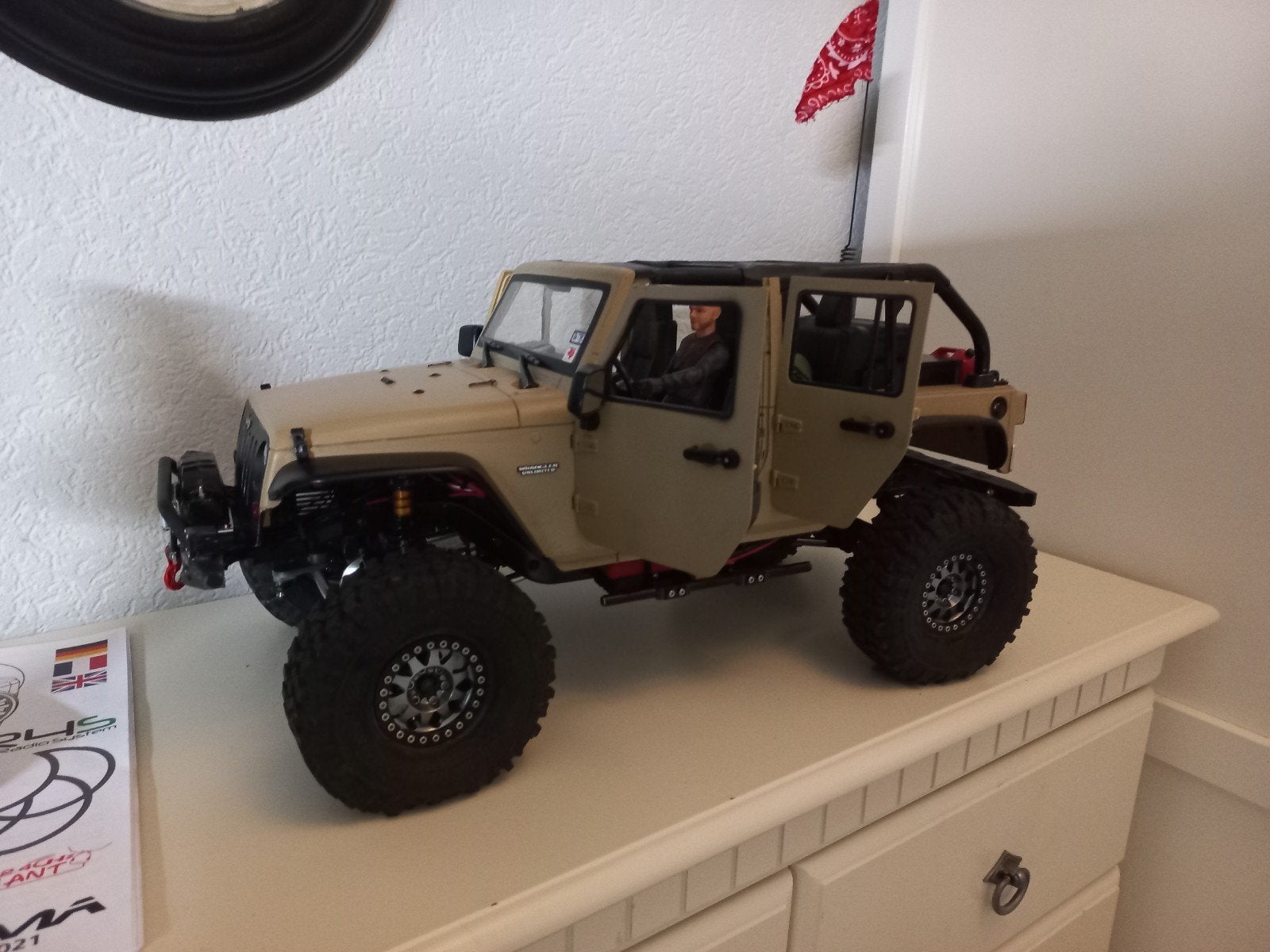 Redcat crawler Met jeep Wrangler hardbody 1/10 Brushless, Ophalen of Verzenden, Auto offroad