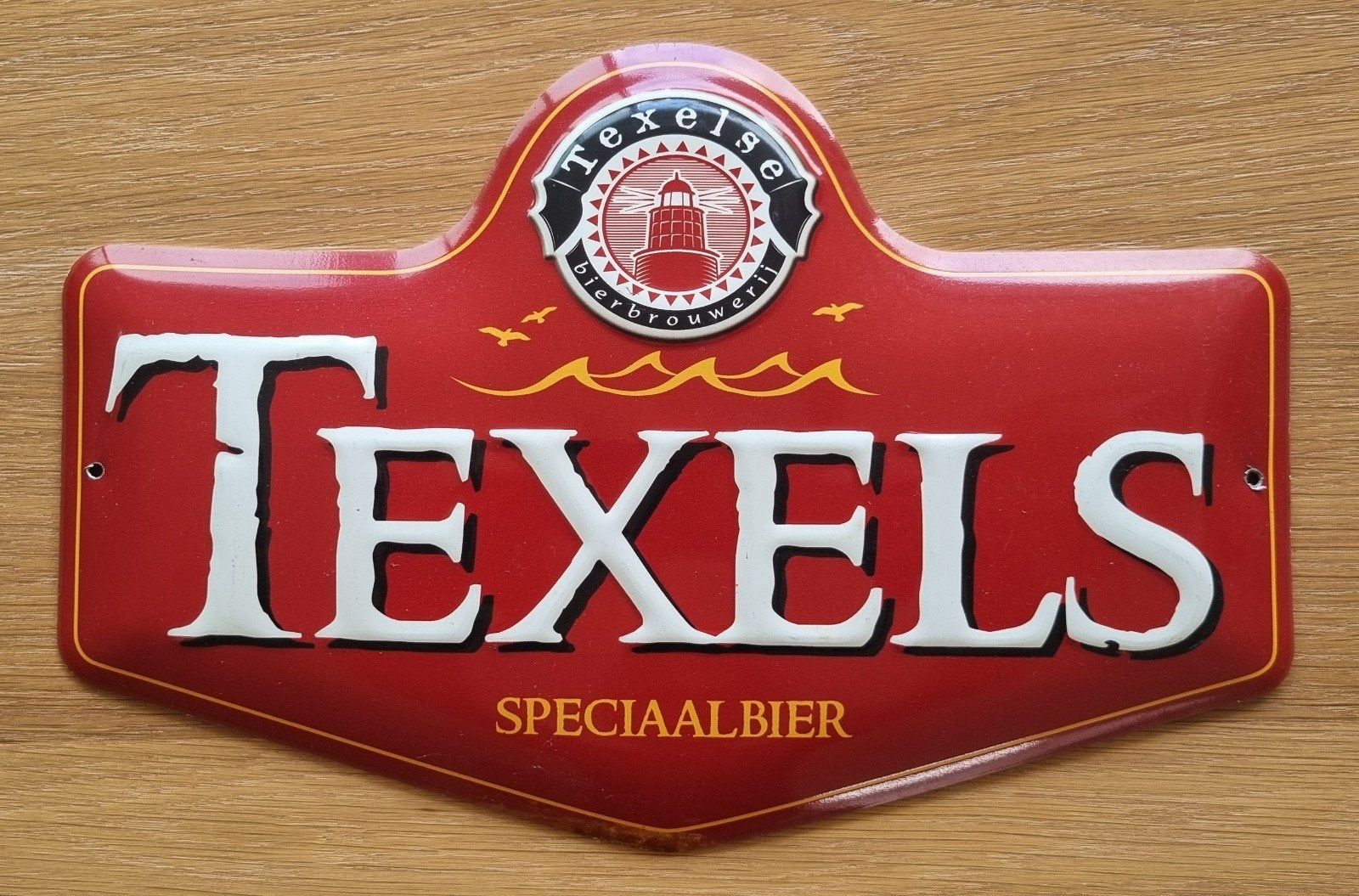Texels bier reclamebord bar mancave brouwerij bordje bord, Ophalen of Verzenden, Reclamebord