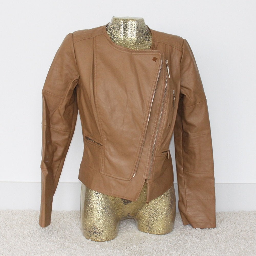 Zeer Mooie Kilky Leather Look Jas (XL) € 35,-, Kleding | Dames, Bruin, Maat 46/48 (XL) of groter, Ophalen of Verzenden, Kilky