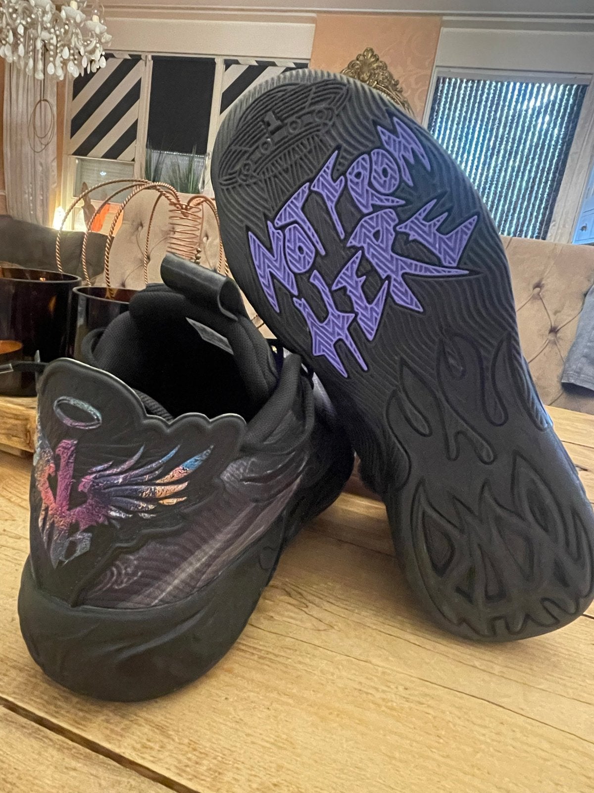 Puma MB.02 LaMelo Ball 'Phenom' Sneakers Maat 45, Ophalen of Verzenden, Zo goed als nieuw, Zwart, Sneakers of Gympen