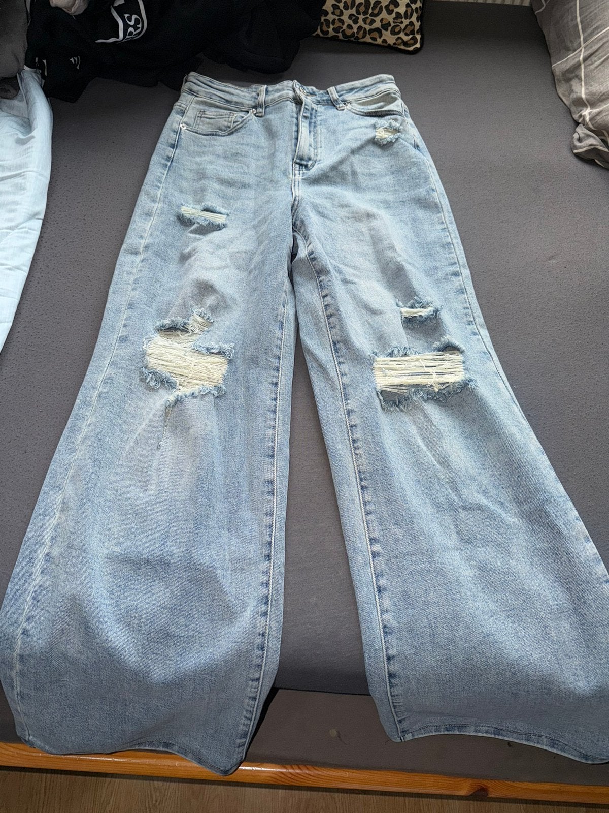 Wide leg Laulia nieuw m38 strech, Ophalen, Nieuw, Blauw, W30 - W32 (confectie 38/40)