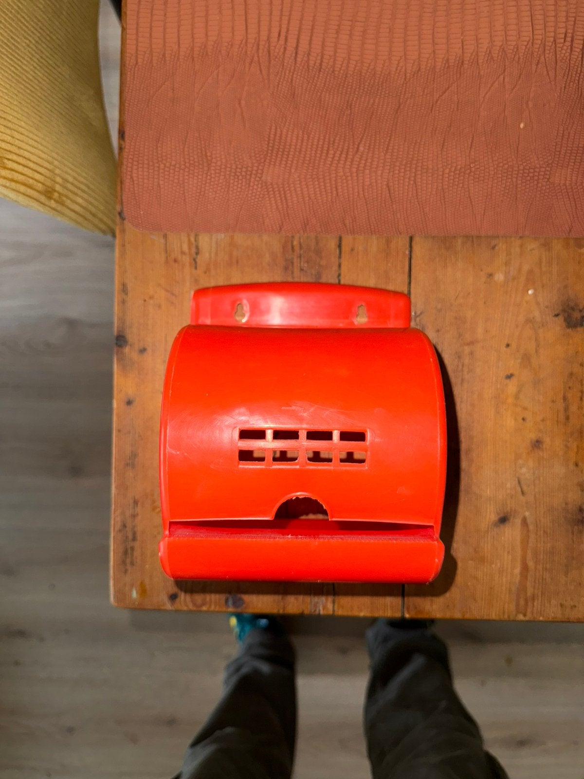Wc rolhouder vintage jaren 70, Ophalen of Verzenden, Zo goed als nieuw, Toilet