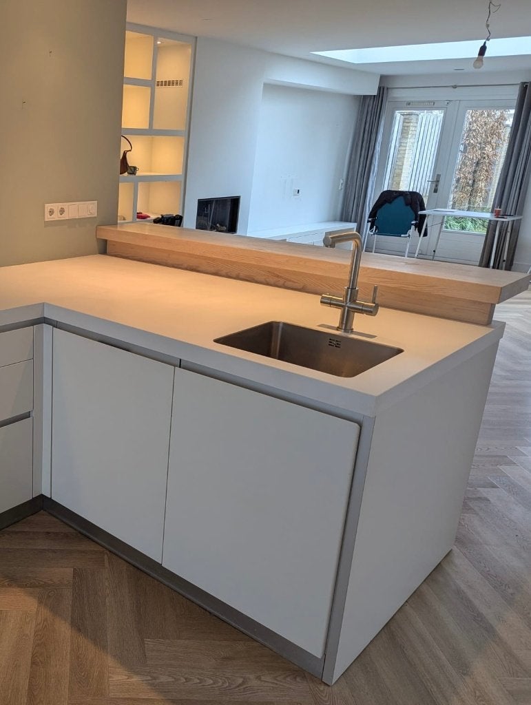 Aanrechtbladen - voor hergebruik, Ophalen, Gebruikt, 75 cm of meer, Wit